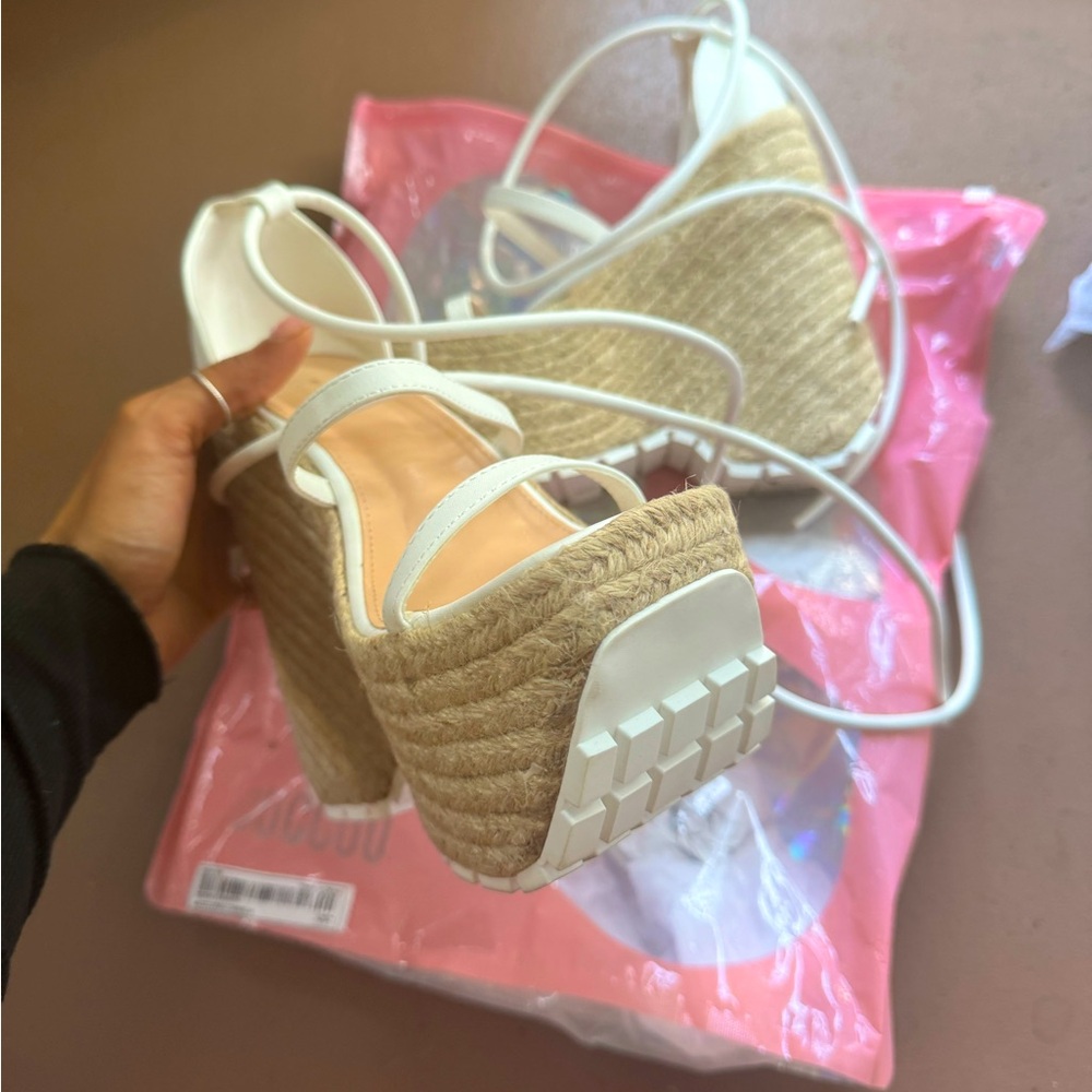 Platform babe now shoe heel